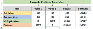 Excel Formula Basis