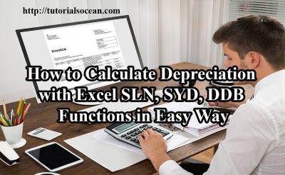 How to Calculate Depreciation In Excel SLN SYD DDB Functions