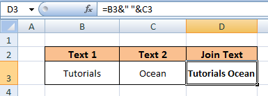 &Operator in Excel Function